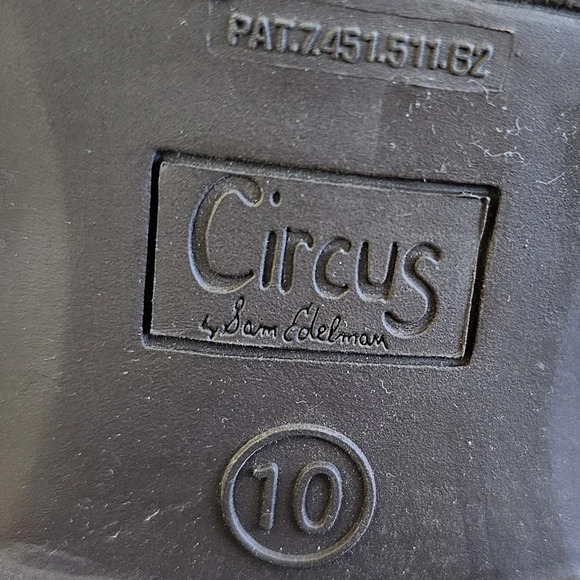 Circus Sam Edelman Phoenix perforated ankle boots tan size 10 - Picture 11 of 13